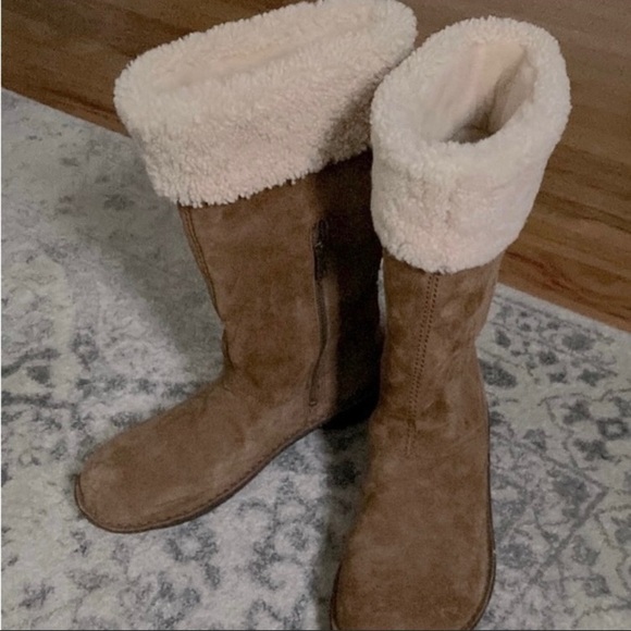 UGG Shoes Ugg Suede Shearling Boots Poshmark